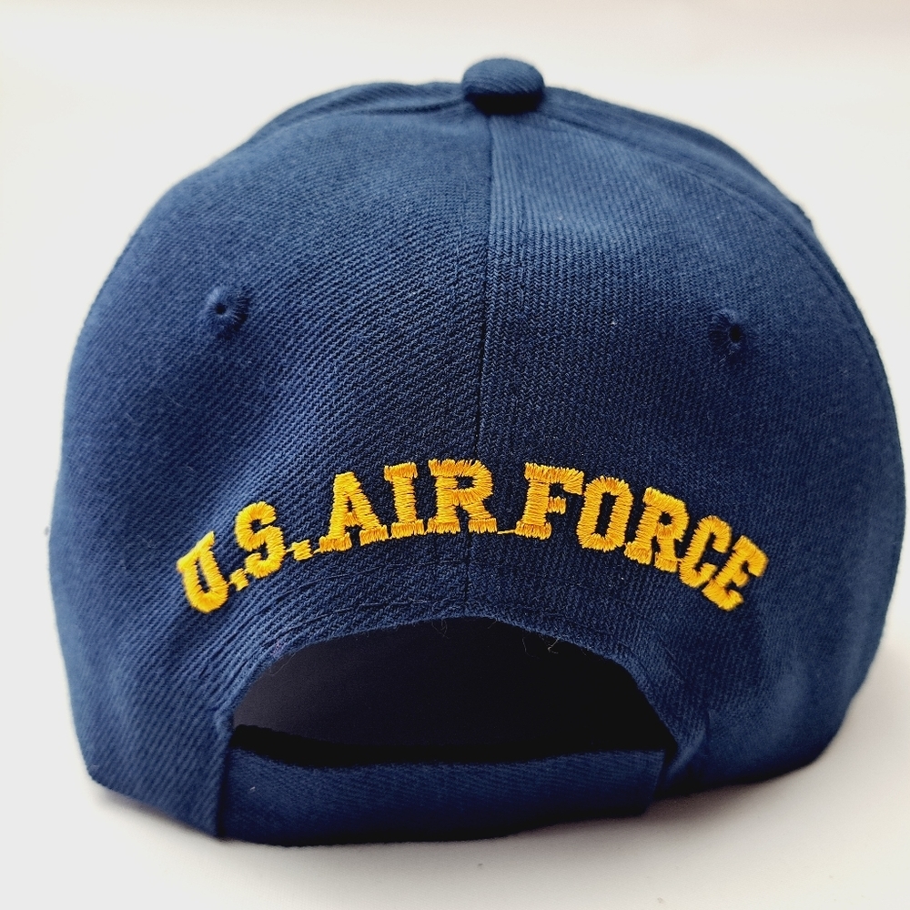 U.S. Air Force Retired Baseball Cap Navy Blue Embroidered - Picture 3 of 4